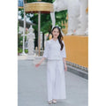 Thai Lanna Dress - Set 2 Pieces - Top+Pant - Thai Traditional Cotton Dress - Cotton Shirt -Chest 36"-42"