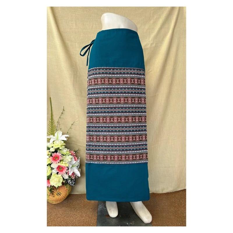 Thai Sarong Lanna Style - Thai, Laos Traditional Clothing - Cotton Sarong - Vintage Clothes