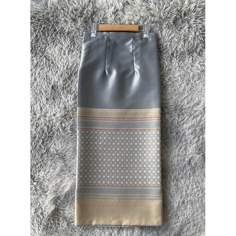 Sewn - Thai Salong - Silk - Fusible Web -Asian Salong - Woven Fabric - Lanna Style - Available in Nine Colors