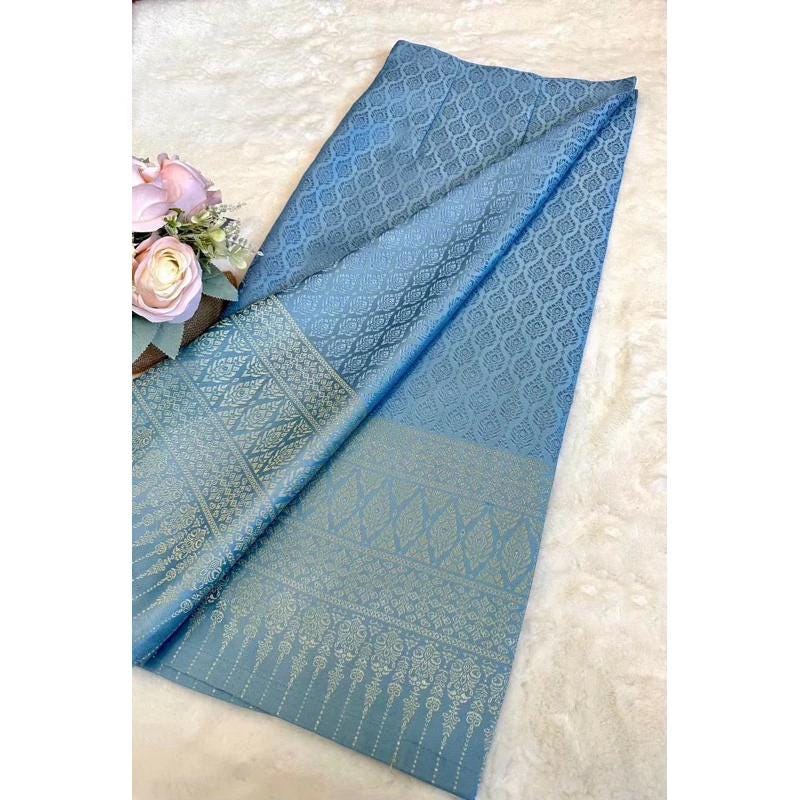 Sewn - Thai Salong - Praewa Silk -  Asian Salong - Woven Fabric - Lanna Style