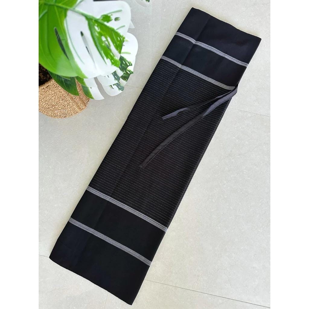 Thai Lanna Cotton Skirt – Woven Lamphun Fabric | Free Size Wrap Skirt