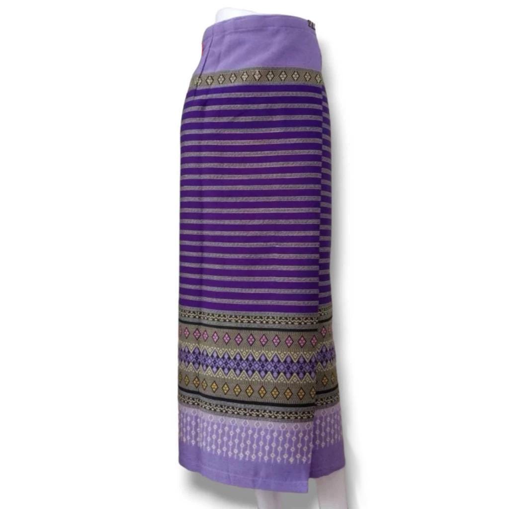 Sewn - Thai Salong - Asian Salong - Hand Woven Fabric - Lanna Style