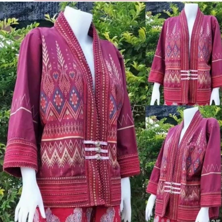 Chest 50" - Thai Lanna Cotton Jacket - Thai Traditional Cotton Top - Cotton Shirt