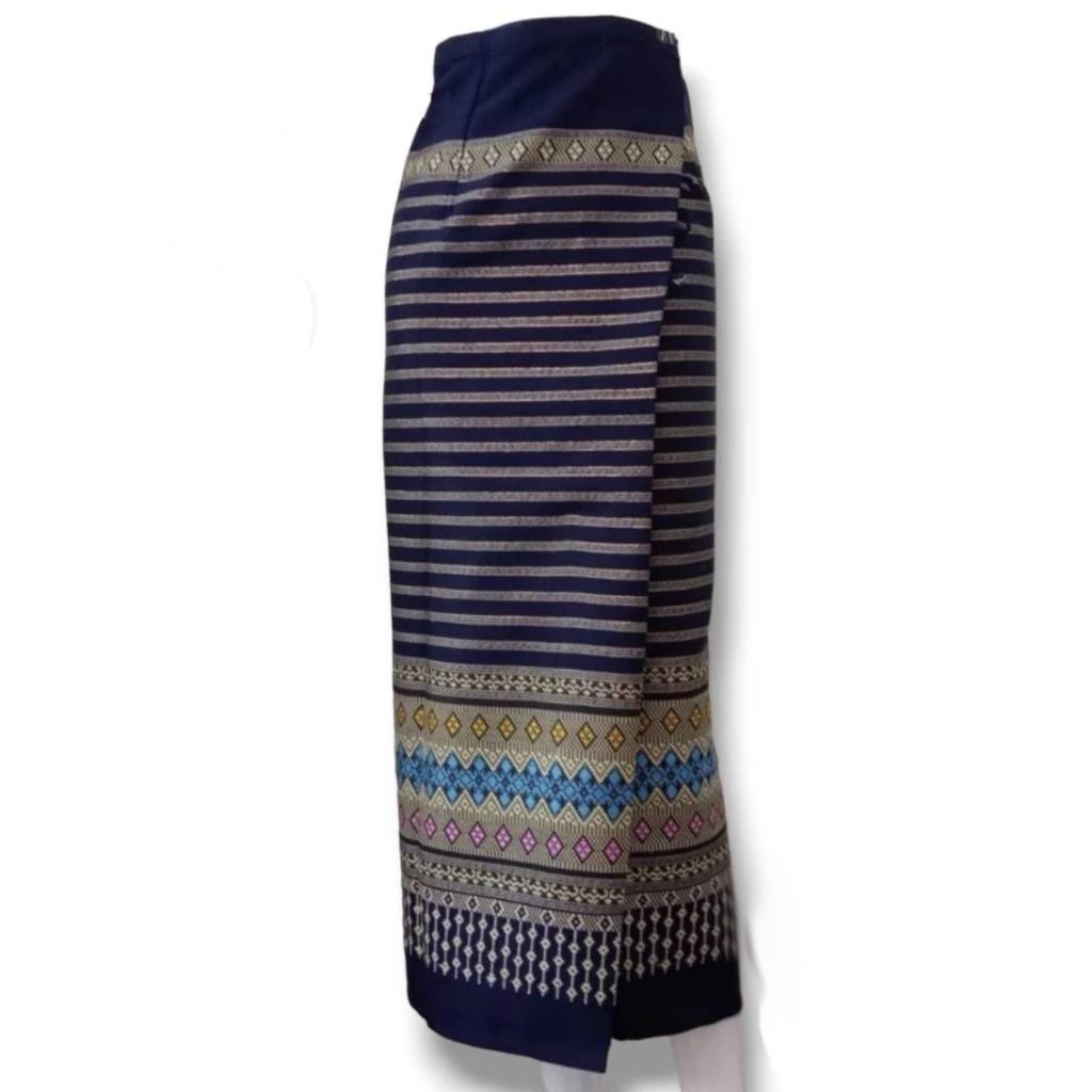 Sewn - Thai Salong - Cotton Salong - Asian Salong - Hand Woven Fabric - Lanna Style