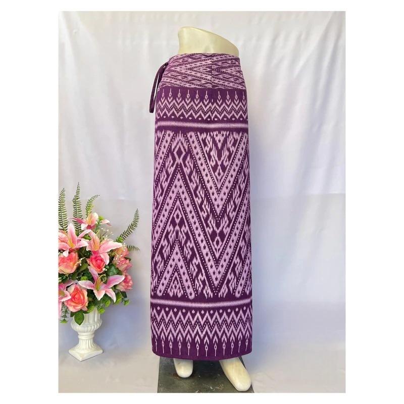 Thai Sarong Lanna Style - Thai, Laos Traditional Clothing - Cotton Sarong - Vintage Clothes