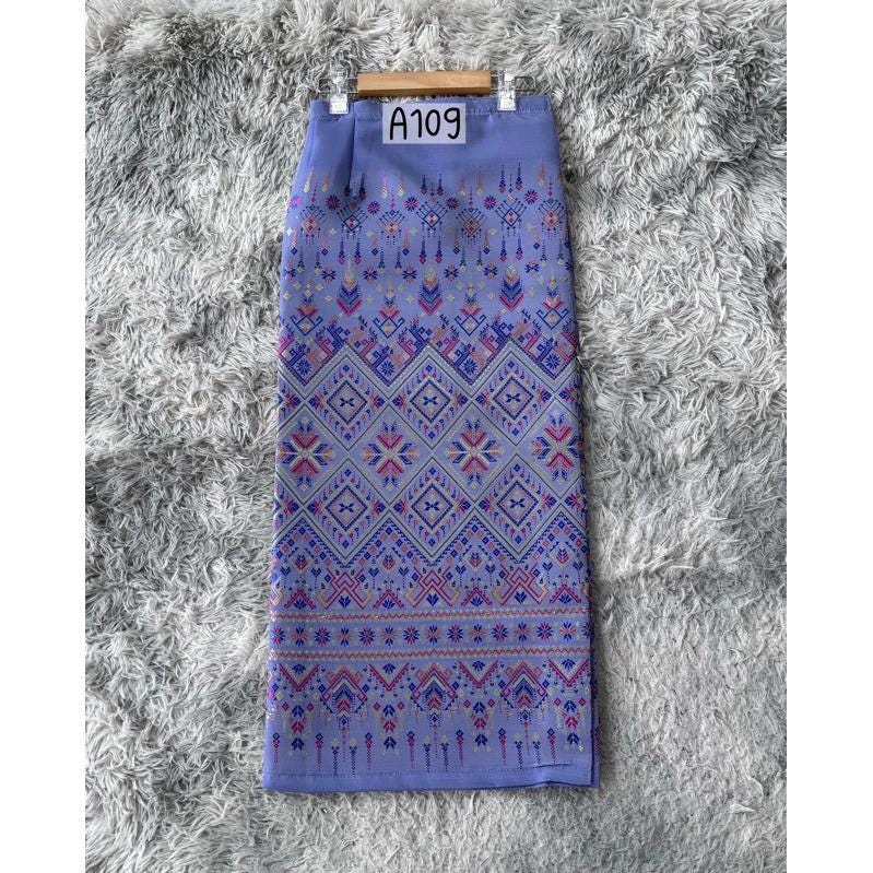 Sewn - Thai Salong - Praewa Silk - Fusible Web -Asian Salong - Woven Fabric - Lanna Style