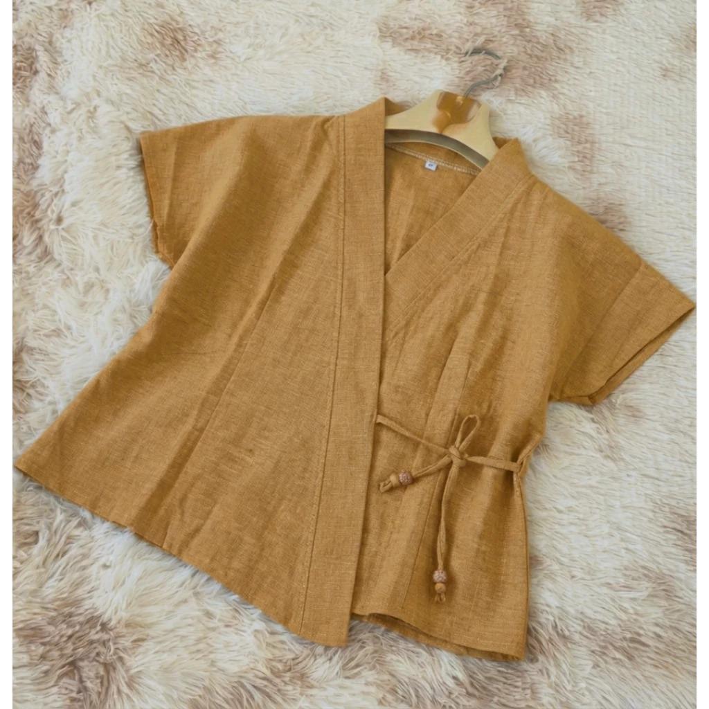 Thai Lanna Blouse - Thai Traditional Cotton Top - Thai Shirt - Cotton Shirt -Chest 36-44"”