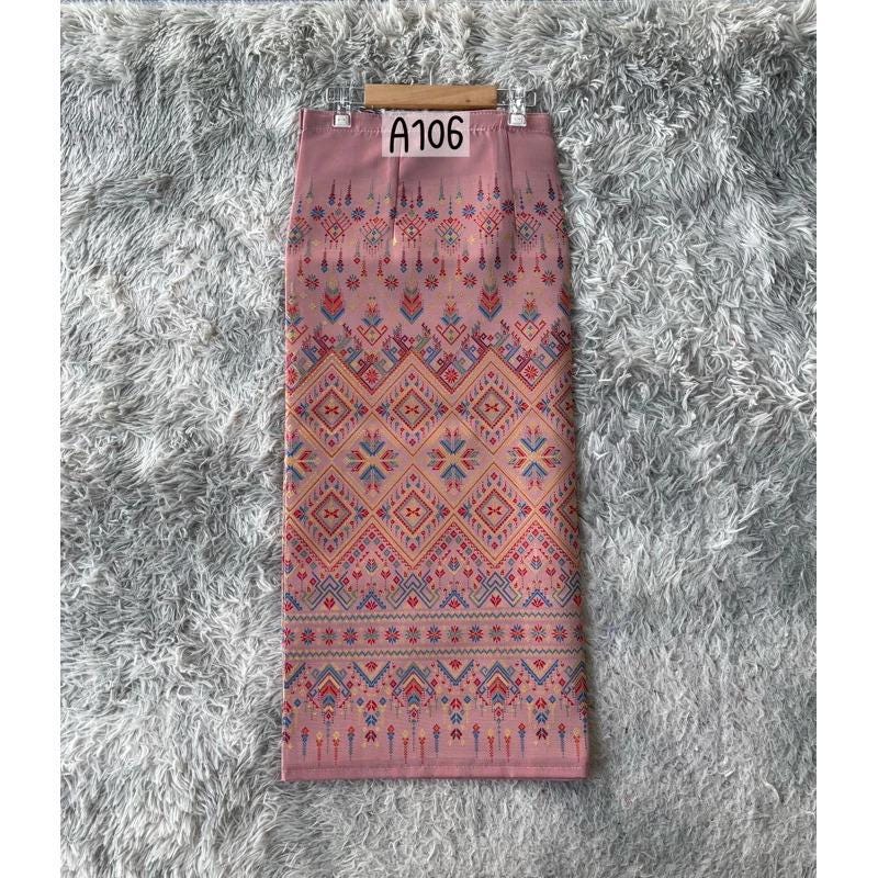 Sewn - Thai Salong - Praewa Silk - Fusible Web -Asian Salong - Woven Fabric - Lanna Style