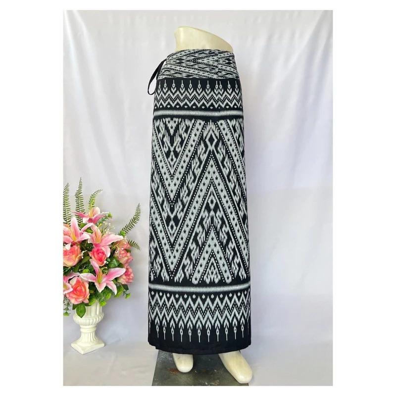 Thai Sarong Lanna Style - Thai, Laos Traditional Clothing - Cotton Sarong - Vintage Clothes