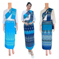 Set Thai Salong+Sabai - Cotton Salong - Free Size -Asian Salong - Lanna Style