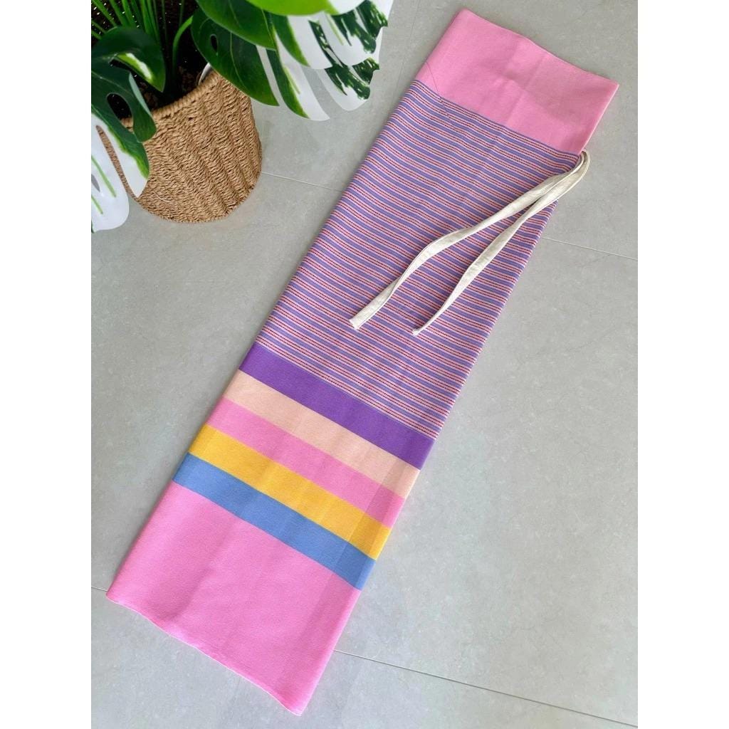 Thai Lanna Cotton Skirt – Woven Lamphun Fabric | Free Size Wrap Skirt