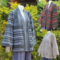 Cotton Jacket for Women - Kimono Jacket - Thai Lanna Blouse - Thai Traditional Cotton Top - Cotton Shirt - Chest 52"