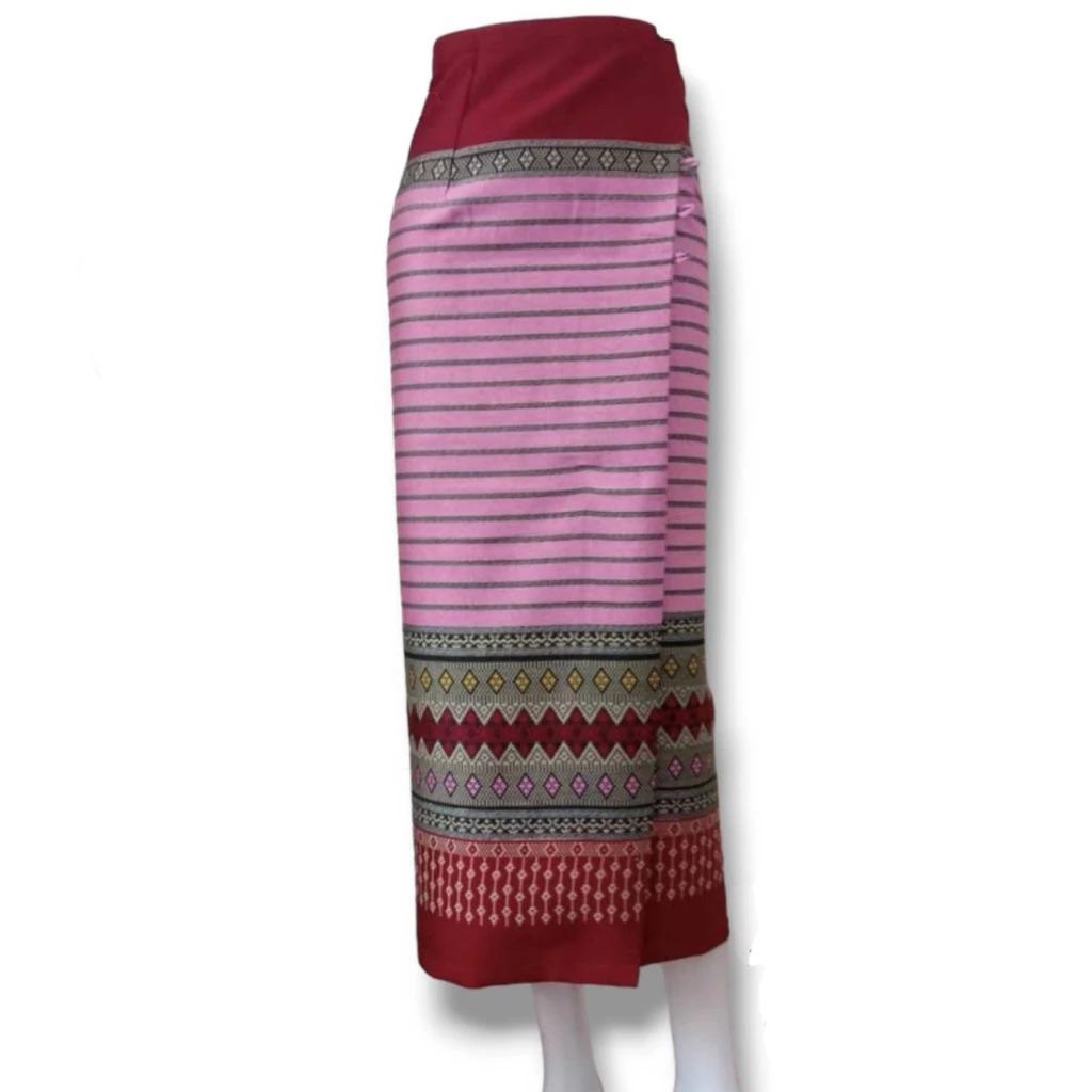 Sewn - Thai Salong - Asian Salong - Hand Woven Fabric - Lanna Style