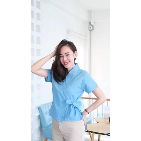 Thai Lanna Blouse - Thai Traditional Cotton Top - Thai Shirt - Cotton Shirt -Chest 36-44"”