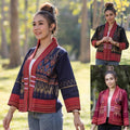 Thai Lanna Blouse - Thai Traditional Cotton Top - Crop Jacket - Cotton Shirt - Chest 44"