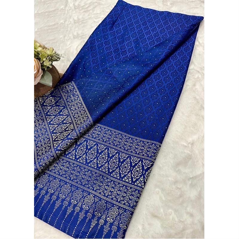 Sewn - Thai Salong - Praewa Silk -  Asian Salong - Woven Fabric - Lanna Style