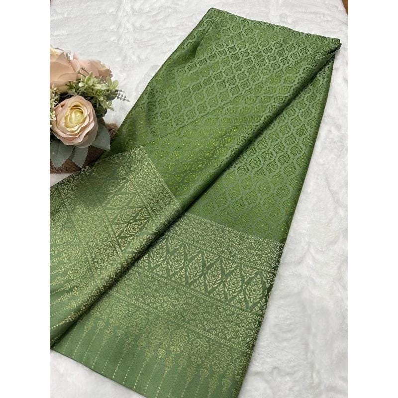 Sewn - Thai Salong - Praewa Silk -  Asian Salong - Woven Fabric - Lanna Style