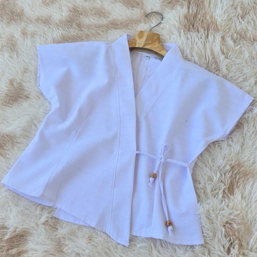 Thai Lanna Blouse - Thai Traditional Cotton Top - Thai Shirt - Cotton Shirt -Chest 36-44"”
