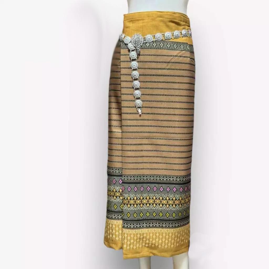 Sewn - Thai Salong - Cotton Salong - Asian Salong - Hand Woven Fabric - Lanna Style