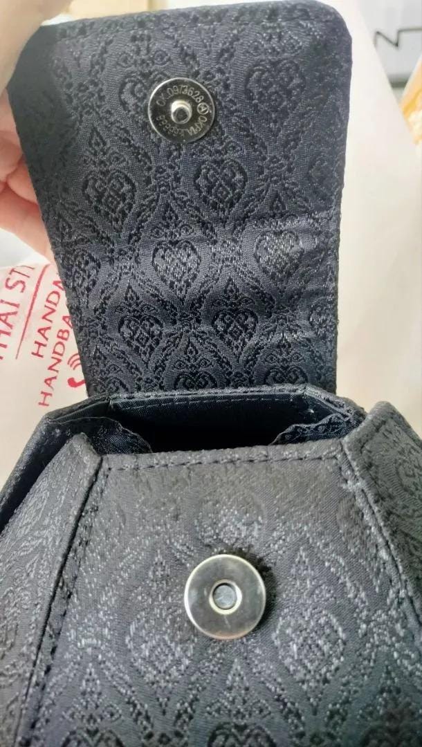 Thai Fabric Handbag, Luxury Thai Brocade Purse, Elegant Wristlet Bag, Handmade Evening Bag, Traditional Thai Pattern Clutch, Gift for Women