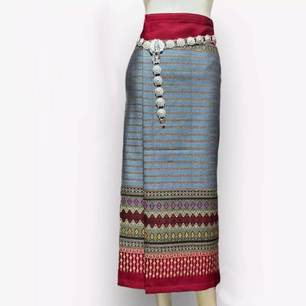 Sewn - Thai Salong - Cotton Salong - Asian Salong - Hand Woven Fabric - Lanna Style