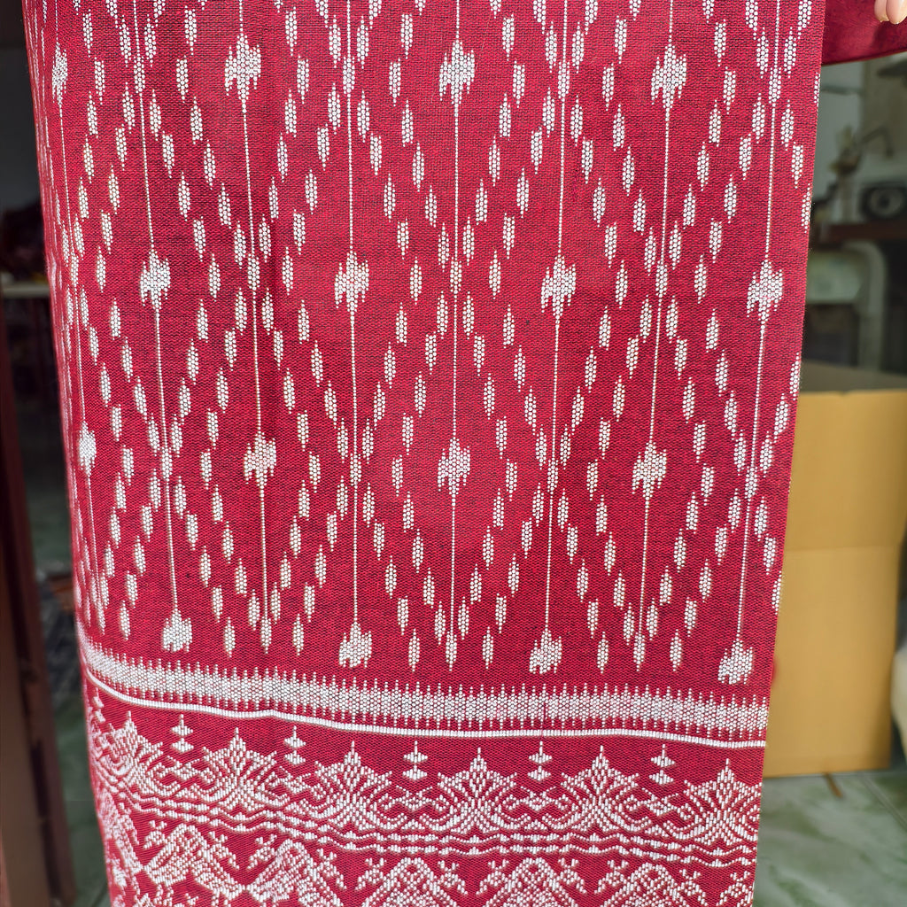 Set Thai Salong+Sabai - Cotton Salong - Free Size -Asian Salong - Lanna Style