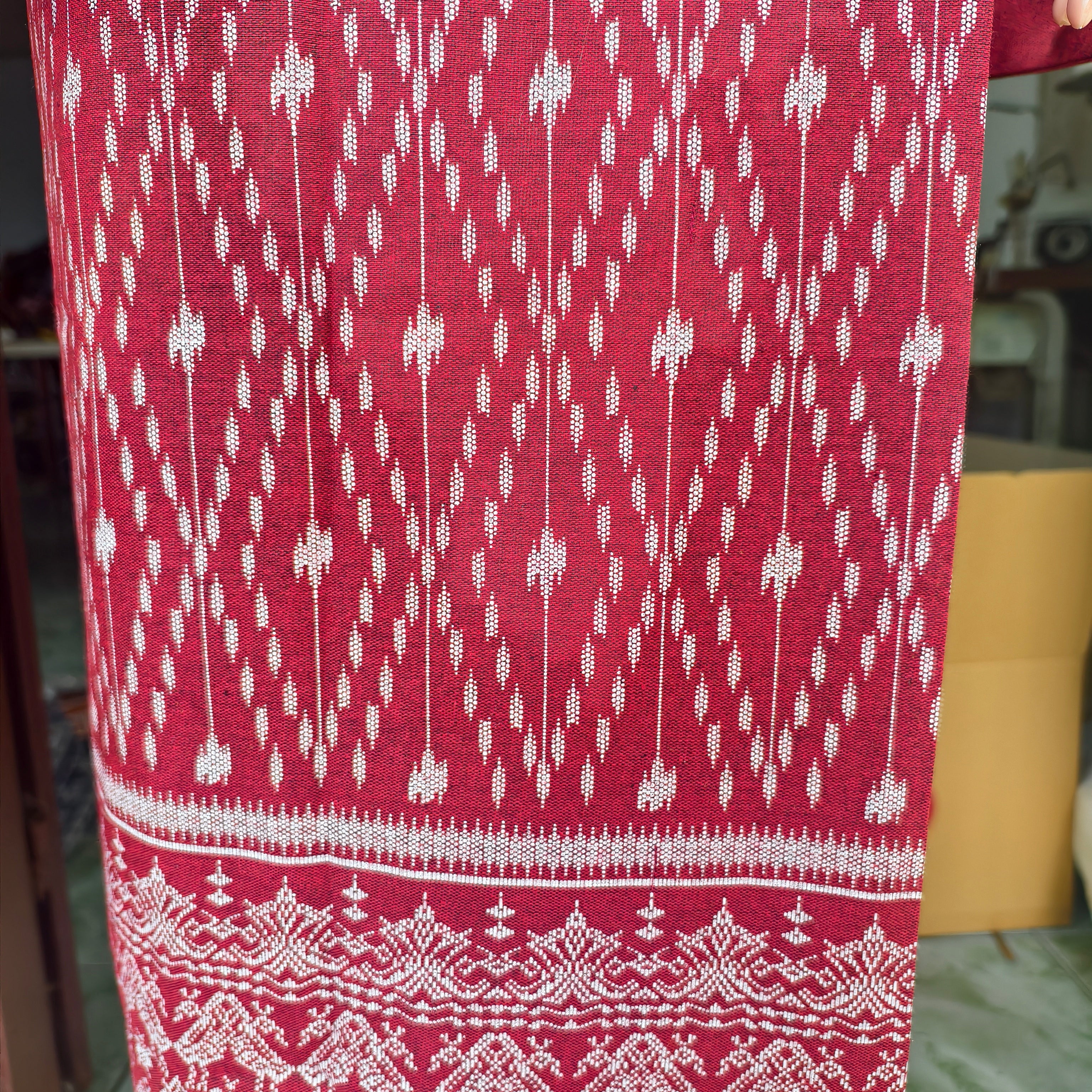 Set Thai Salong+Sabai - Cotton Salong - Free Size -Asian Salong - Lanna Style