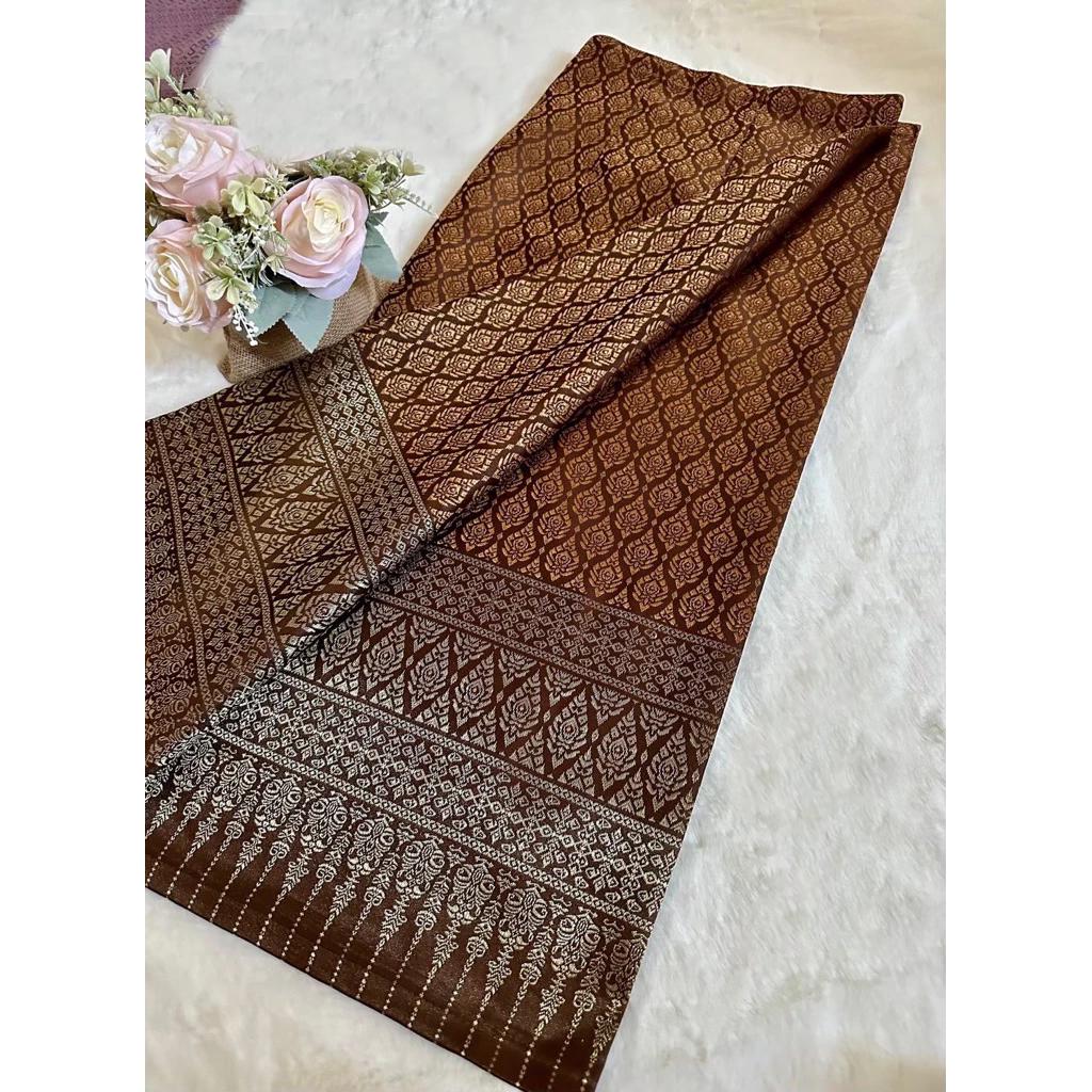 Sewn - Thai Salong - Praewa Silk -  Asian Salong - Woven Fabric - Lanna Style