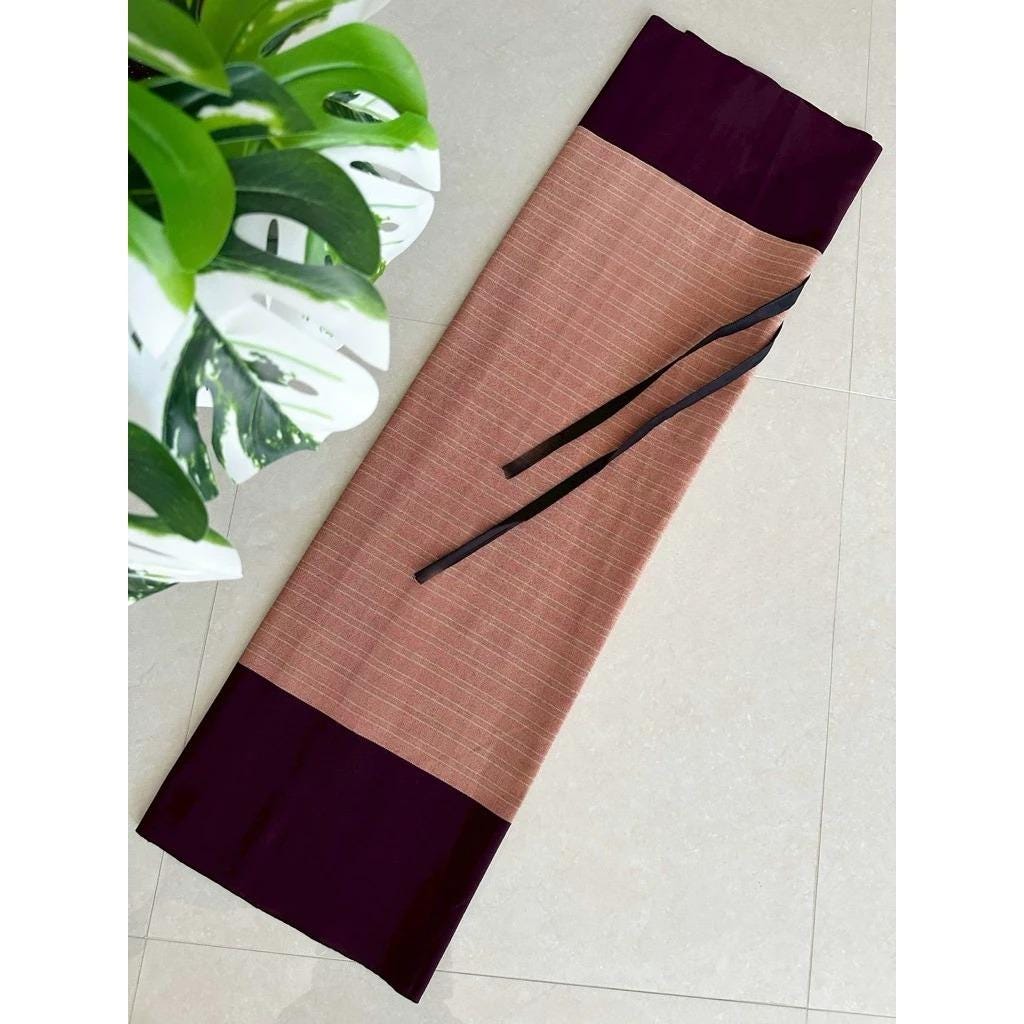Thai Lanna Cotton Skirt – Woven Lamphun Fabric | Free Size Wrap Skirt