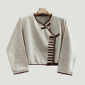 Thai Lanna Blouse - Thai Traditional Cotton Top - Thai Shirt - Cotton Shirt -Chest 36"-46" - Available Four Colors