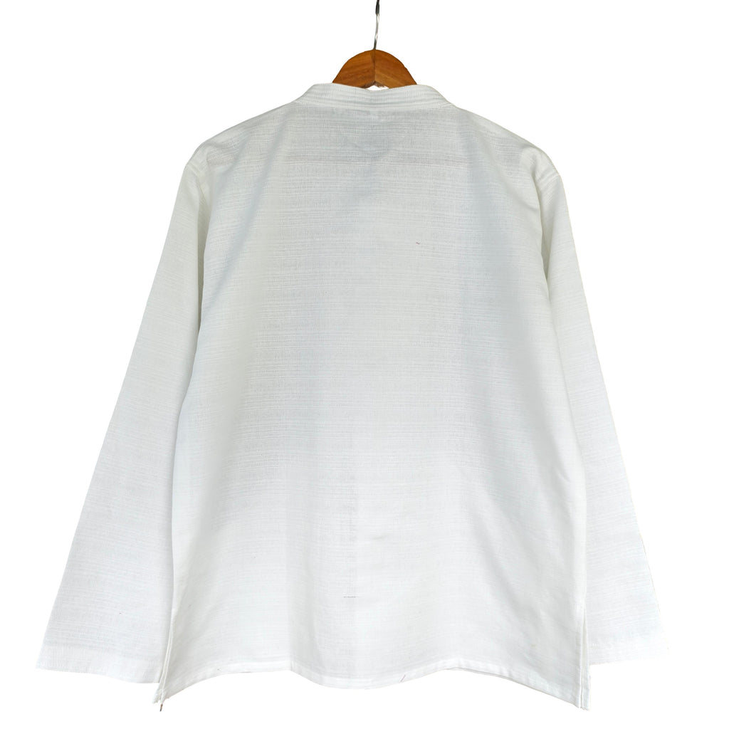 Men’s Lanna Cotton Shirt – Thai Style Mandarin Collar Shirt | Traditional Northern Thailand Fashion | Available Six Colors