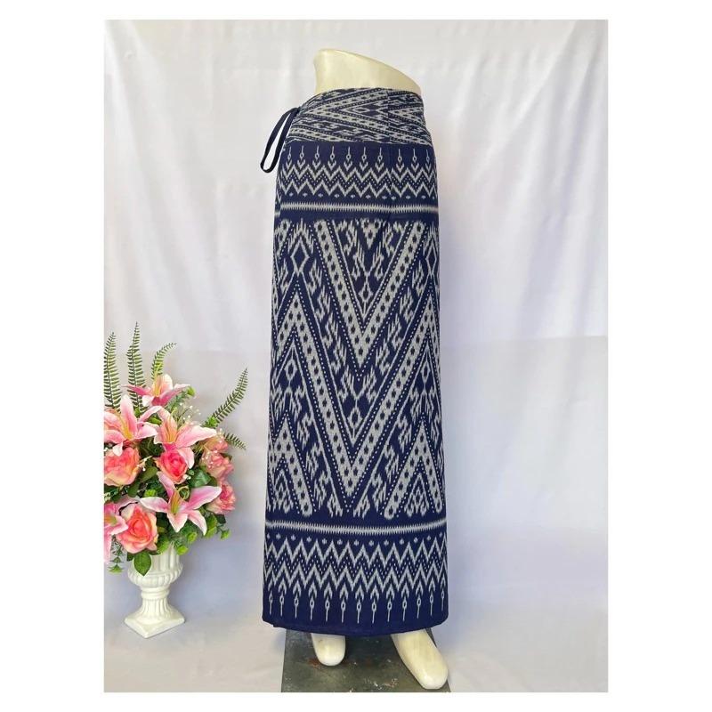 Thai Sarong Lanna Style - Thai, Laos Traditional Clothing - Cotton Sarong - Vintage Clothes