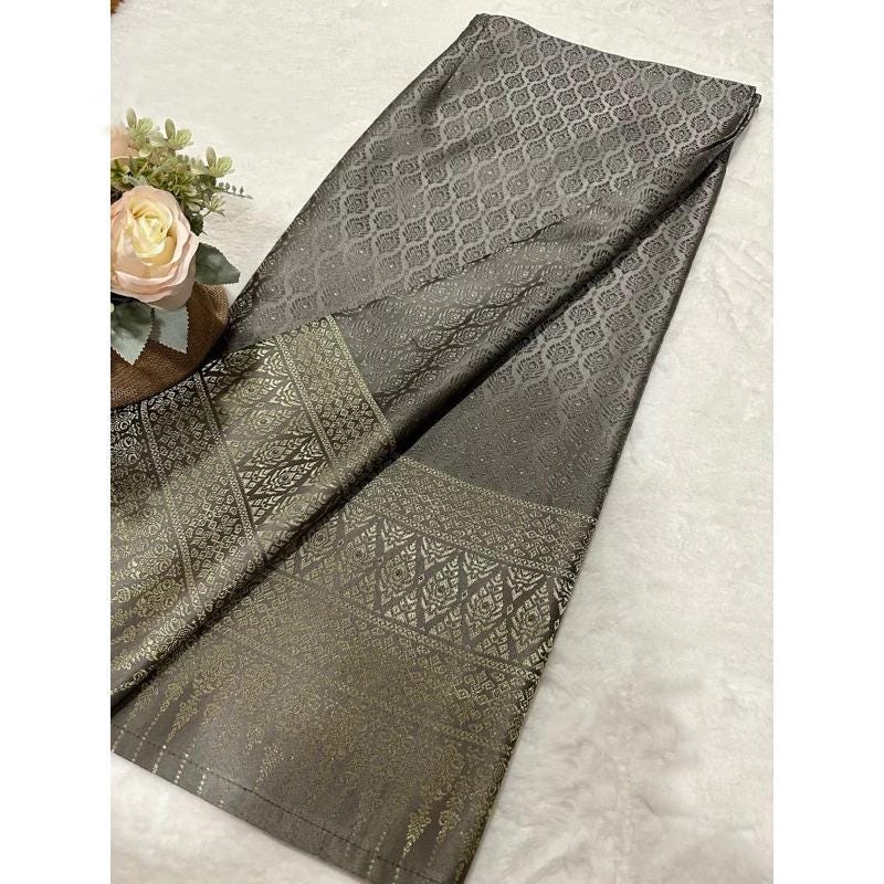 Sewn - Thai Salong - Praewa Silk -  Asian Salong - Woven Fabric - Lanna Style