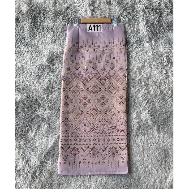 Sewn - Thai Salong - Praewa Silk - Fusible Web -Asian Salong - Woven Fabric - Lanna Style
