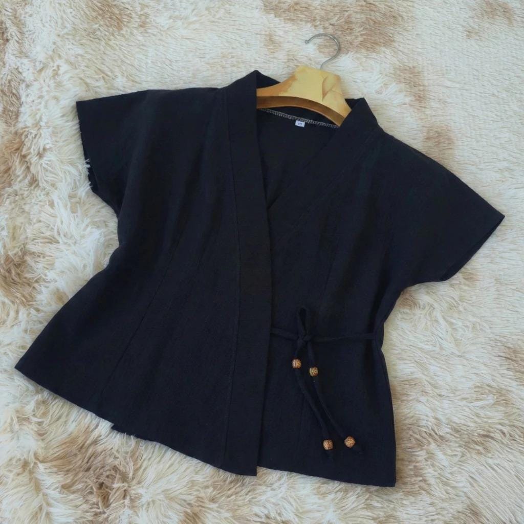 Thai Lanna Blouse - Thai Traditional Cotton Top - Thai Shirt - Cotton Shirt -Chest 36-44"”