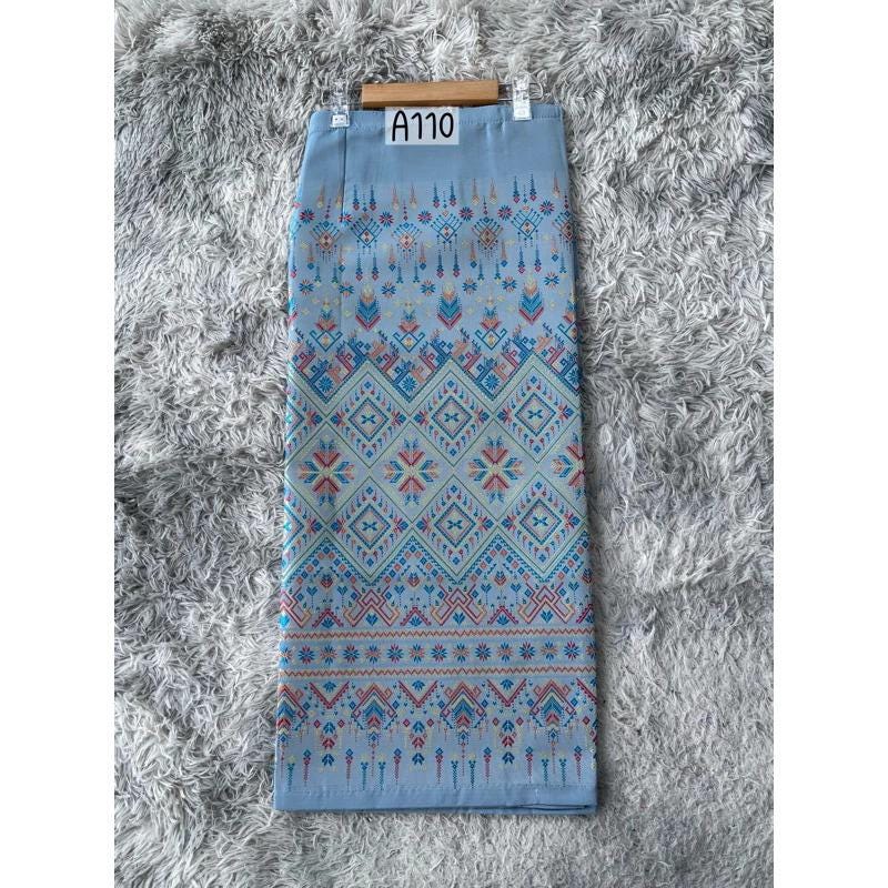 Sewn - Thai Salong - Praewa Silk - Fusible Web -Asian Salong - Woven Fabric - Lanna Style