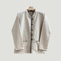 Chest 42"-50" - Men’s Lanna Cotton Shirt – Thai Style Mandarin Collar Shirt | Traditional Northern Thailand Fashion | Available Ten Colors