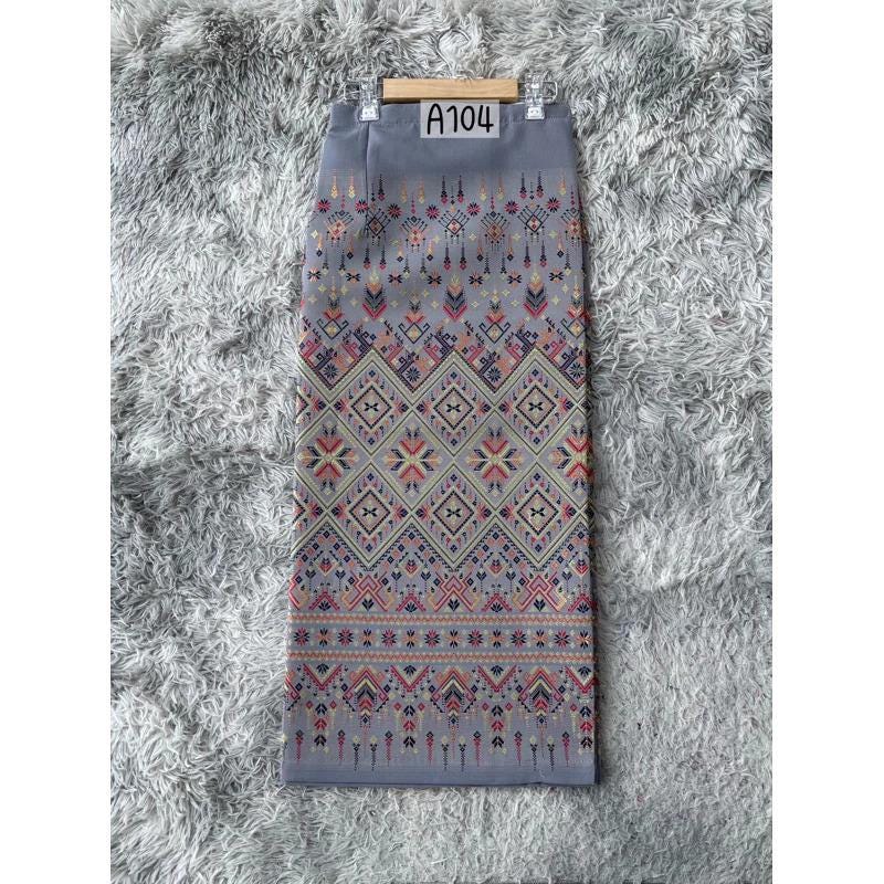 Sewn - Thai Salong - Praewa Silk - Fusible Web -Asian Salong - Woven Fabric - Lanna Style