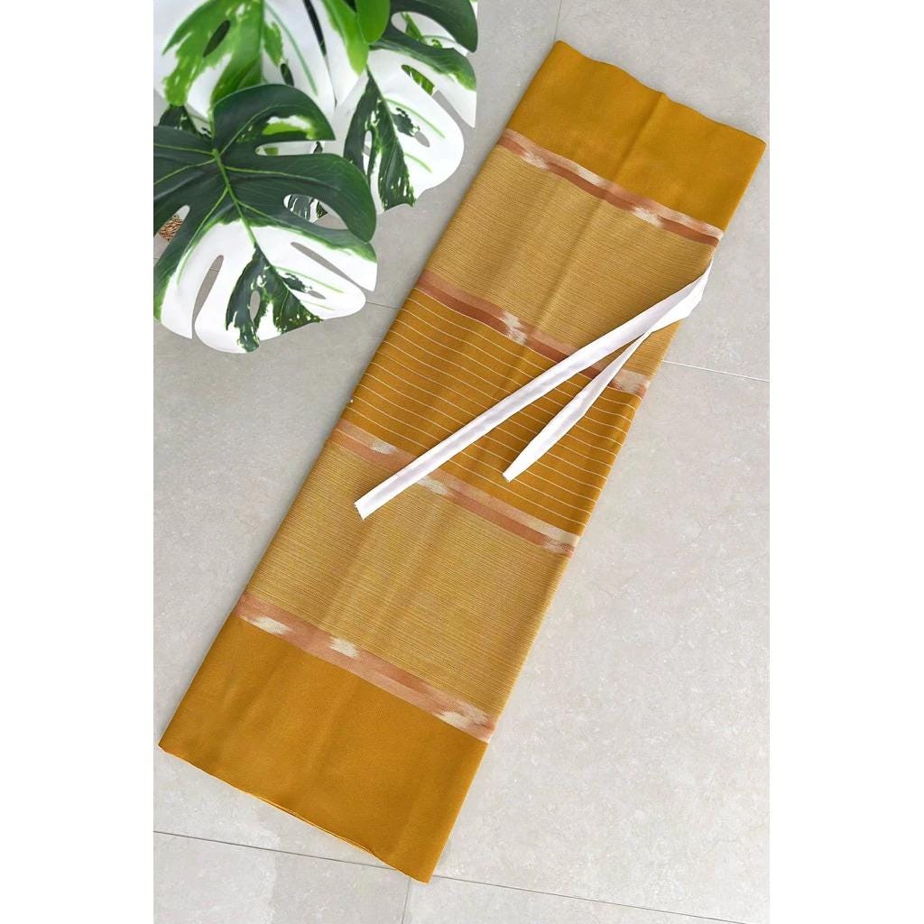 Thai Lanna Cotton Skirt – Woven Lamphun Fabric | Free Size Wrap Skirt